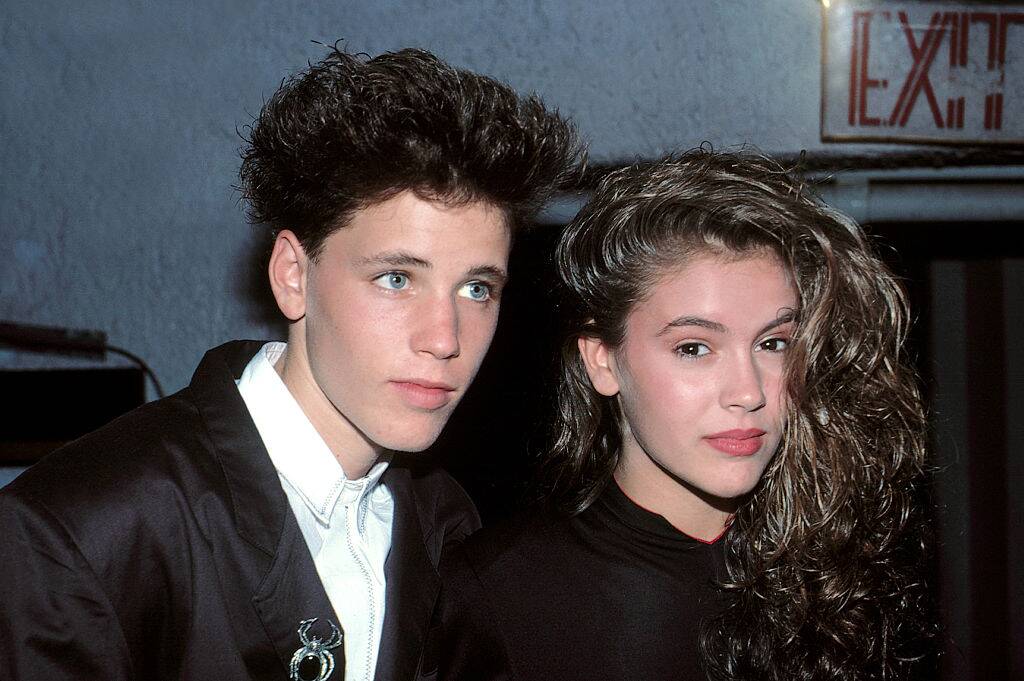 Corey Haim and Alyssa Milano