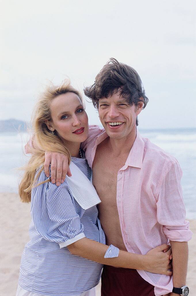 Jerry Hall and Mick Jagger