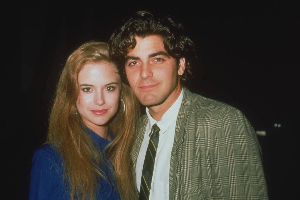 Kelly Preston and George Clooney