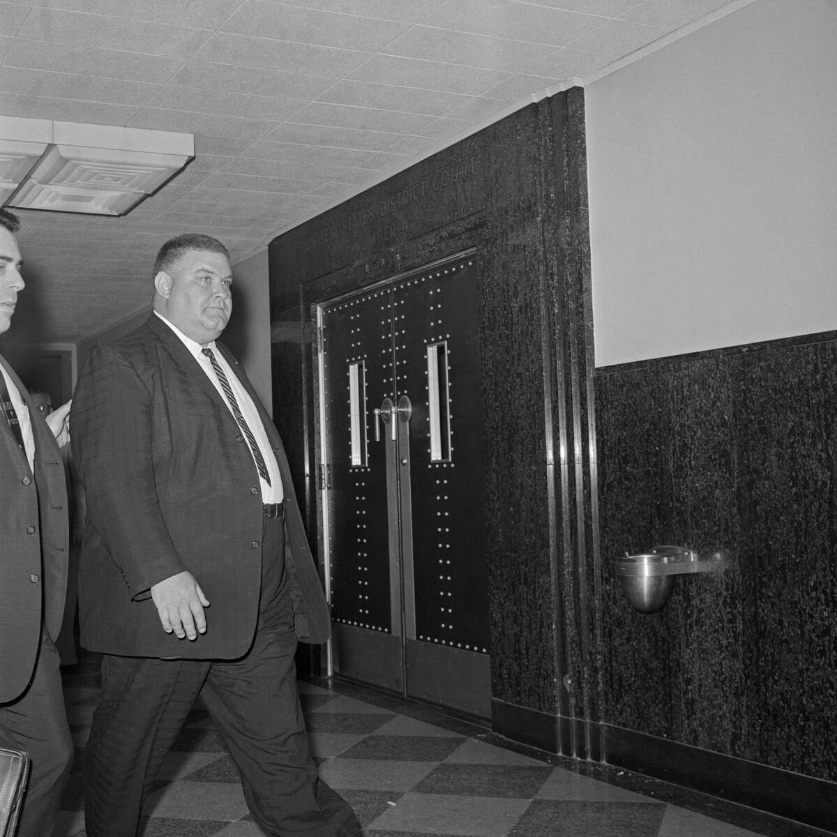 Imposter Ferdinand Waldo Demara Leaving Going to Court