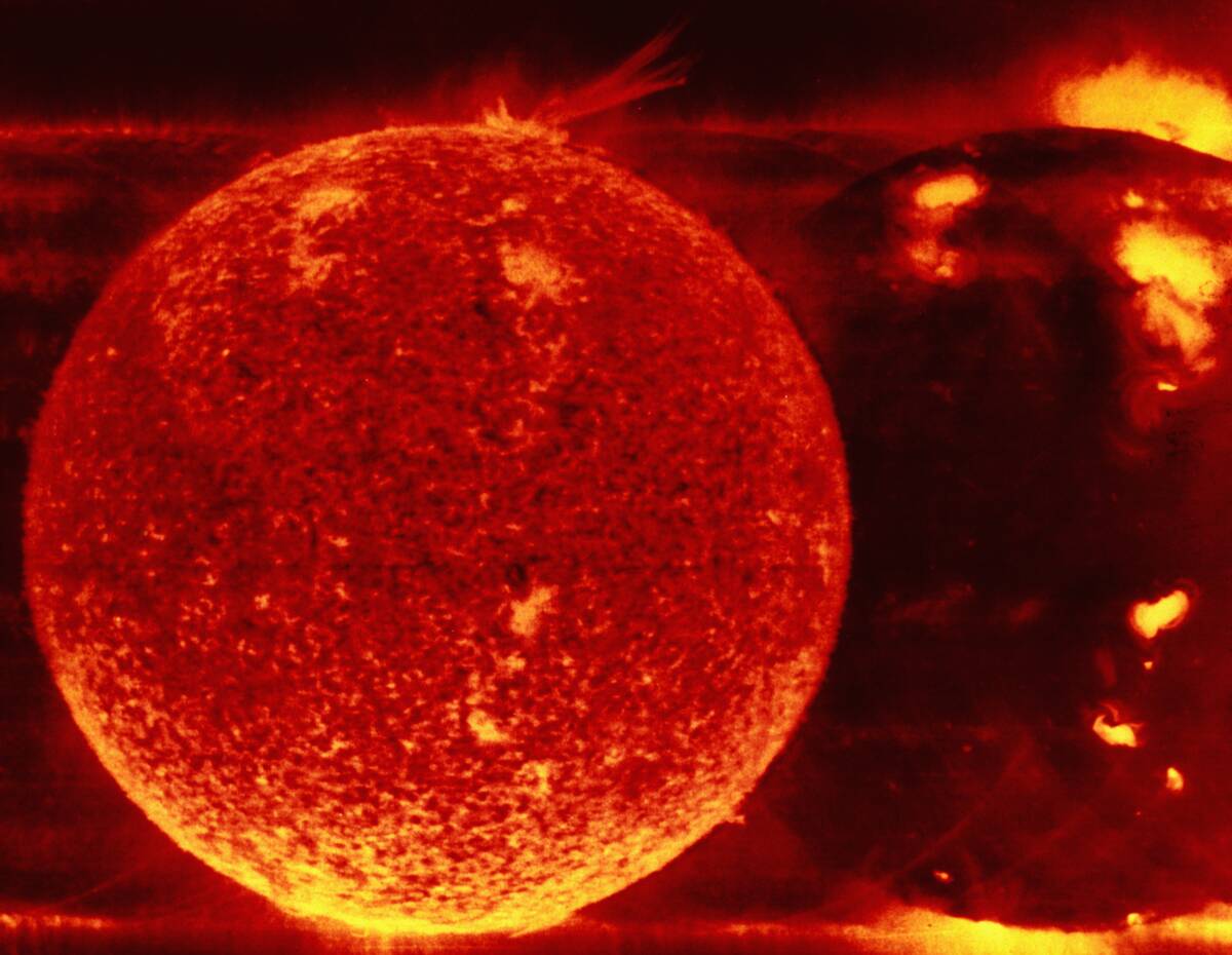 Actual Scene of the Sun