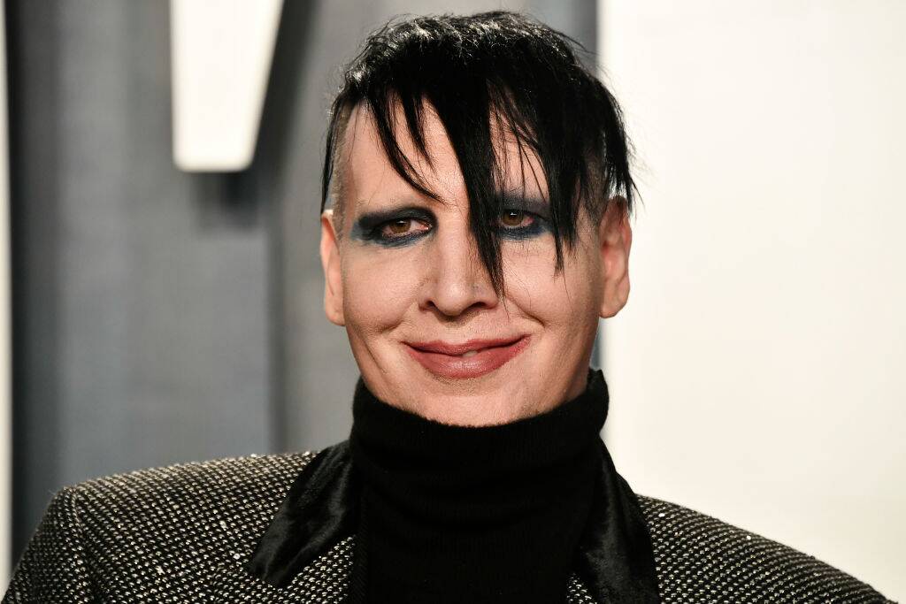 marilyn manson on the red carpet in 2020