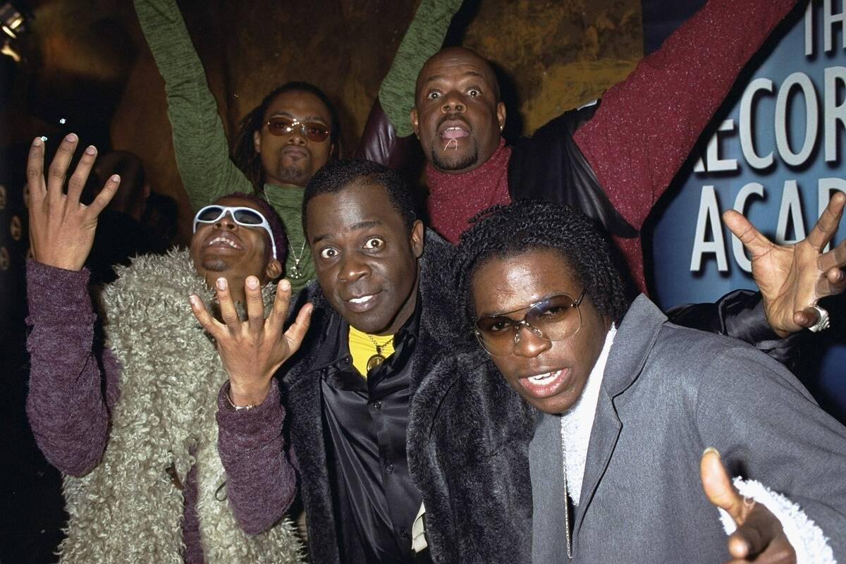 Members of Baha Men make their entrance at the nominations f