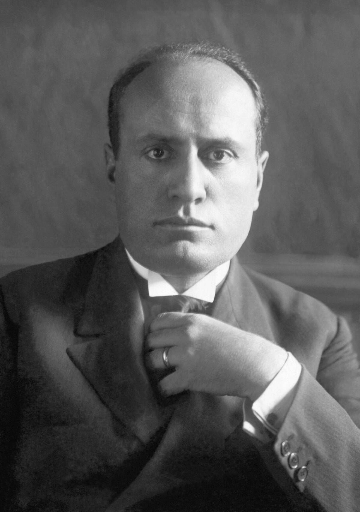 Italian Prime Minister Benito Mussolini