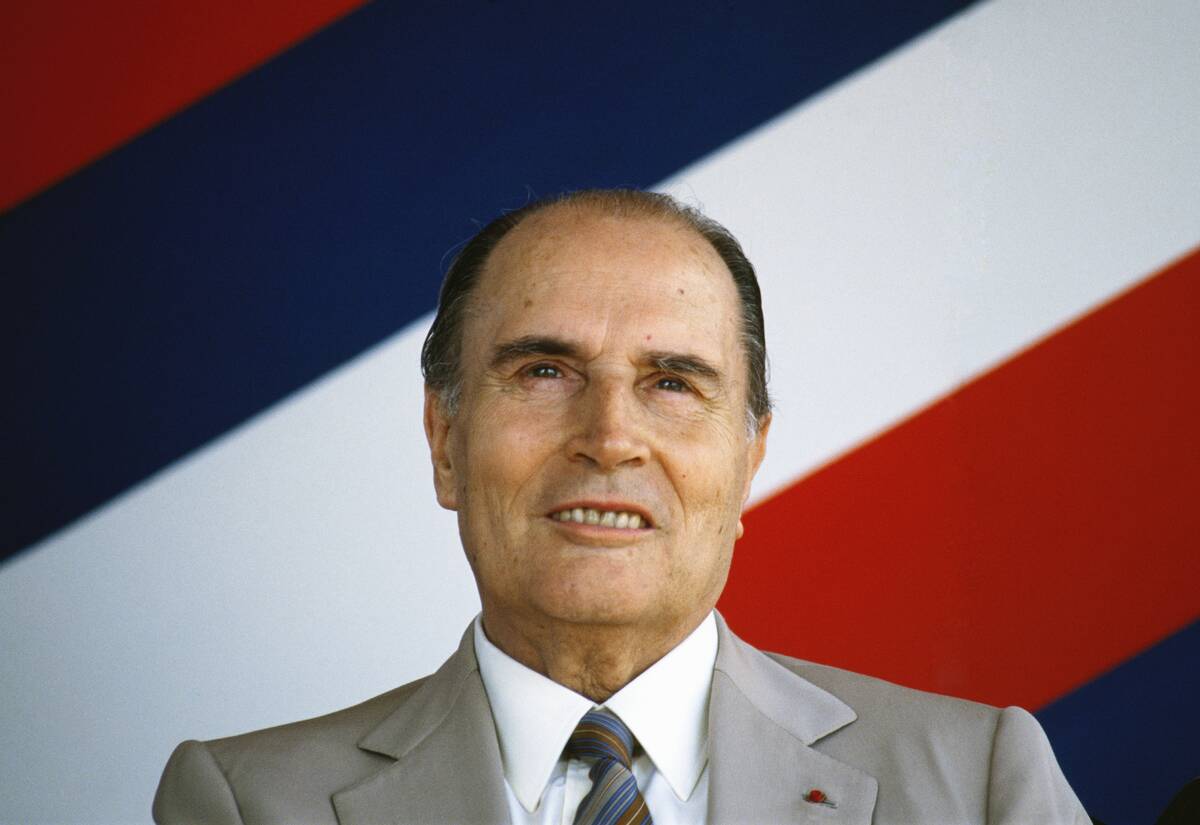 President Francois Mitterand Visits Reunion