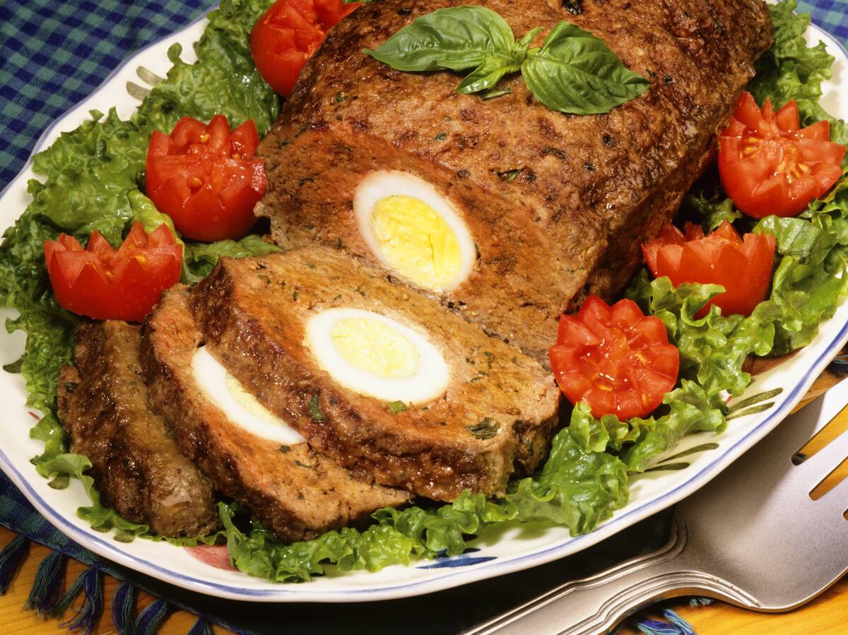 1990s SLICED MEATLOAF WITH...