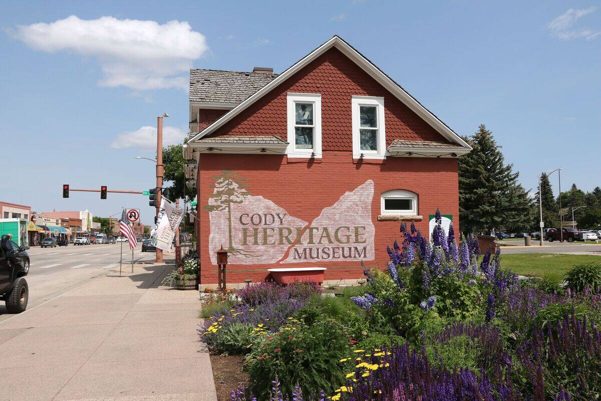 Downtown street scene Cody Wyoming