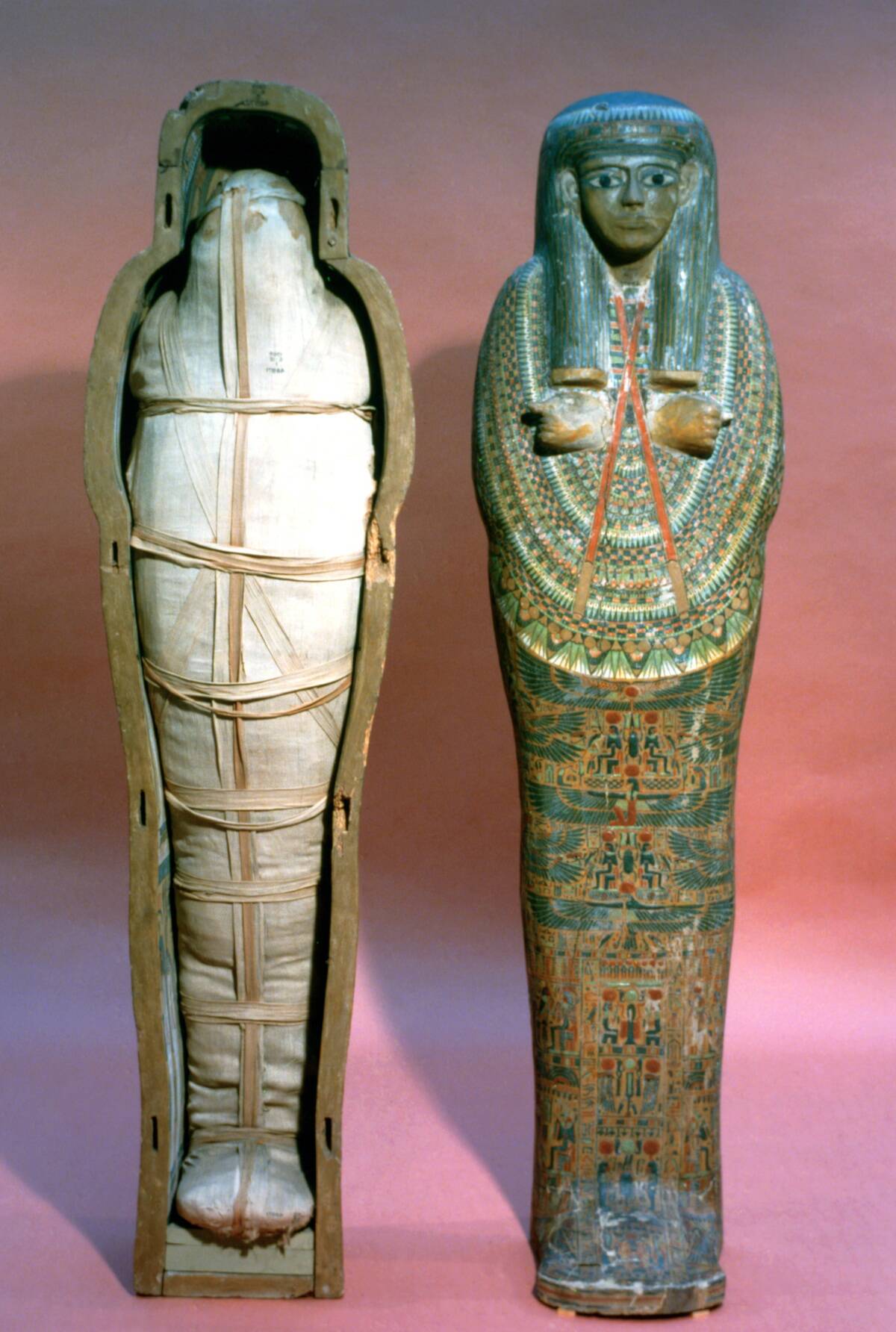 Mummy and Coffin, Egyptian, 21st Dynasty.