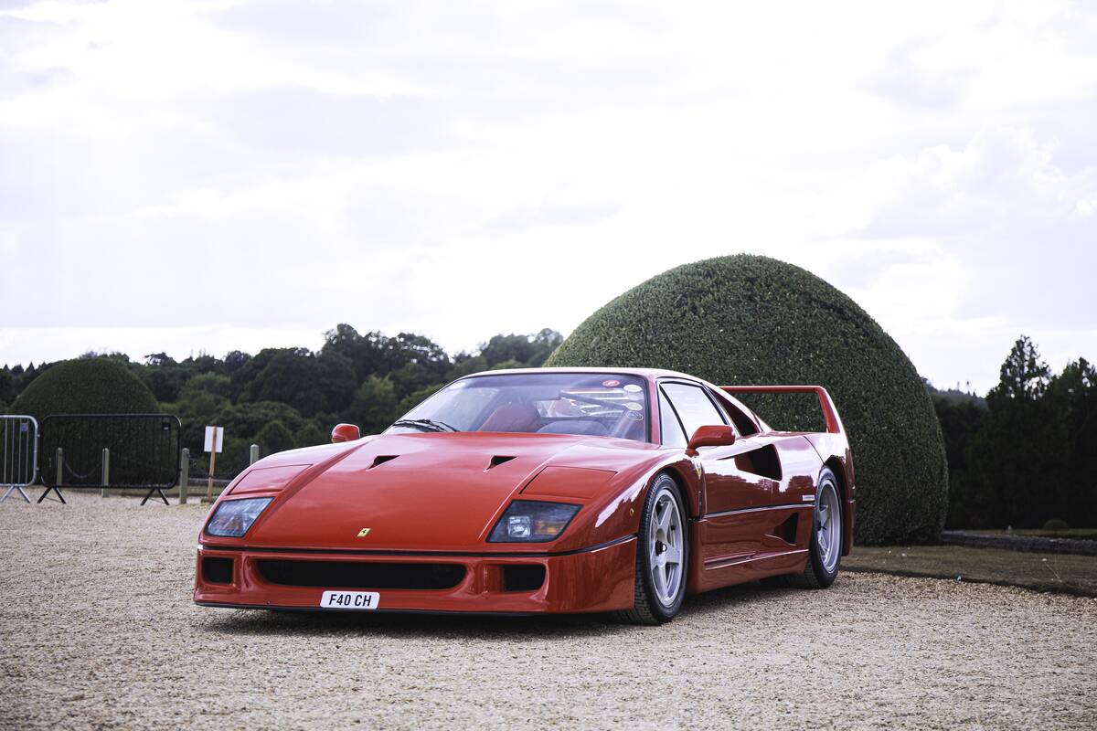 The Ferrari F40...