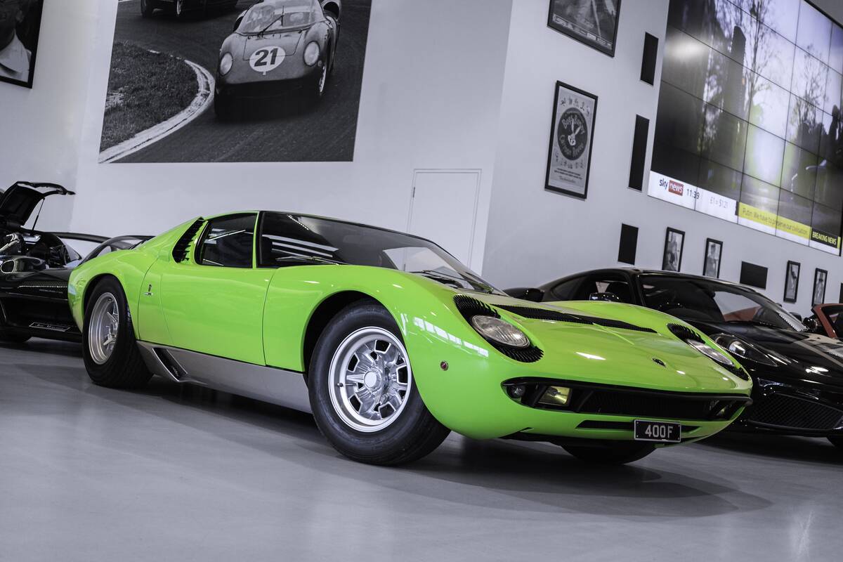 The Lamborghini Miura...
