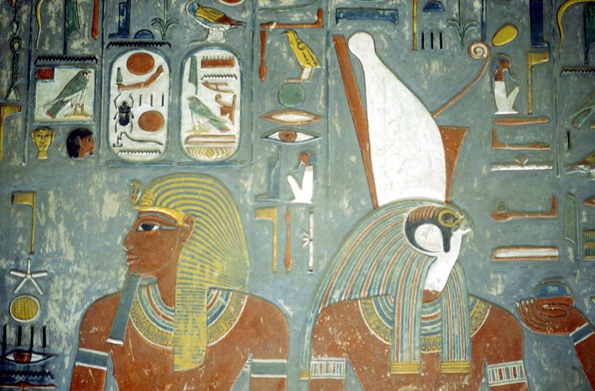 Tomb of Horemheb, last king of 18th dynasty, Ancient Egyptian, c1292 BC.