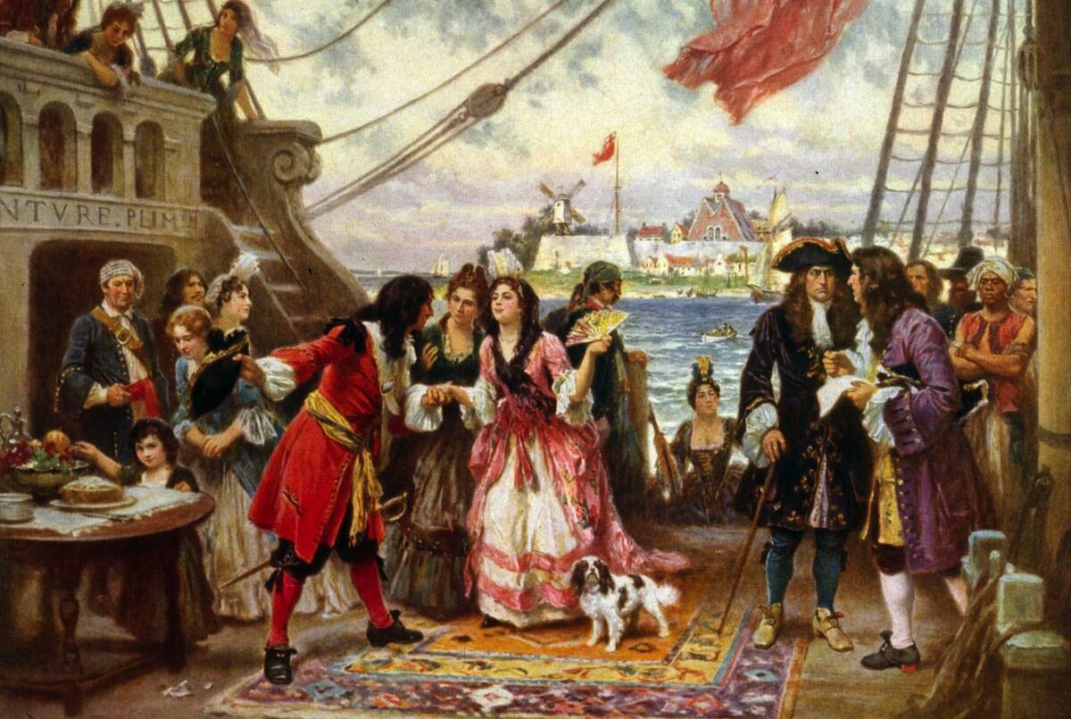 Captain Kidd in New York Harbour by Jean Leon Gerome Ferris