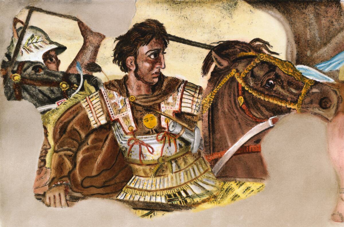 Alexander the Great During Battle