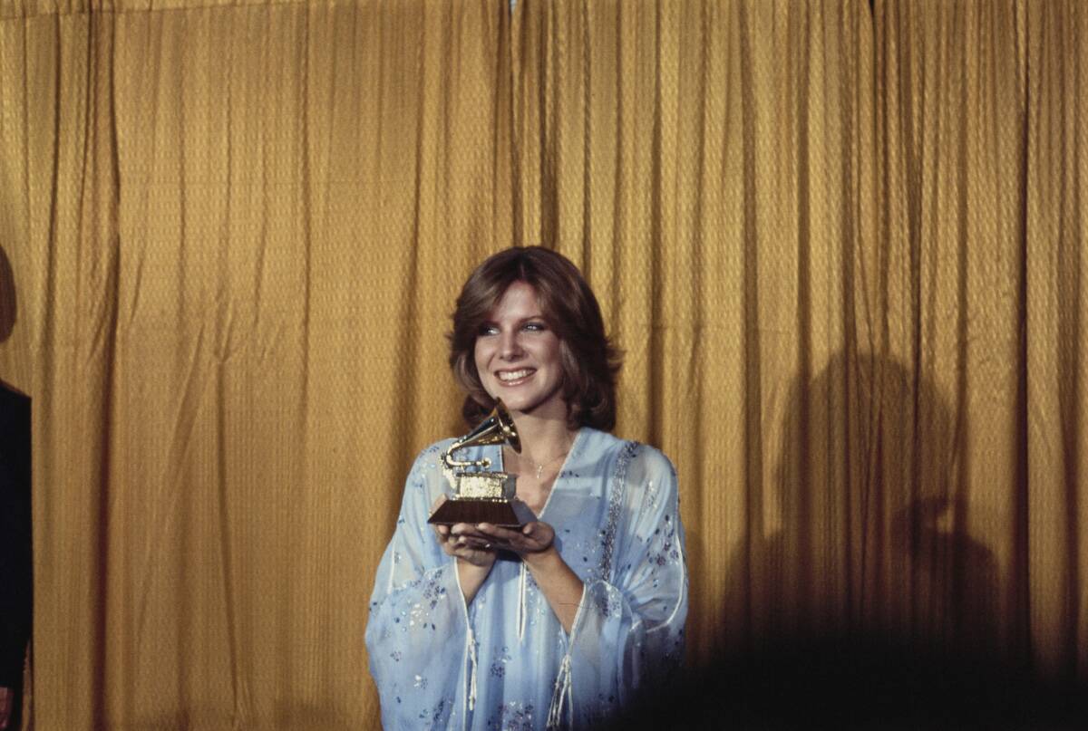 Debby Boone With Grammy Award