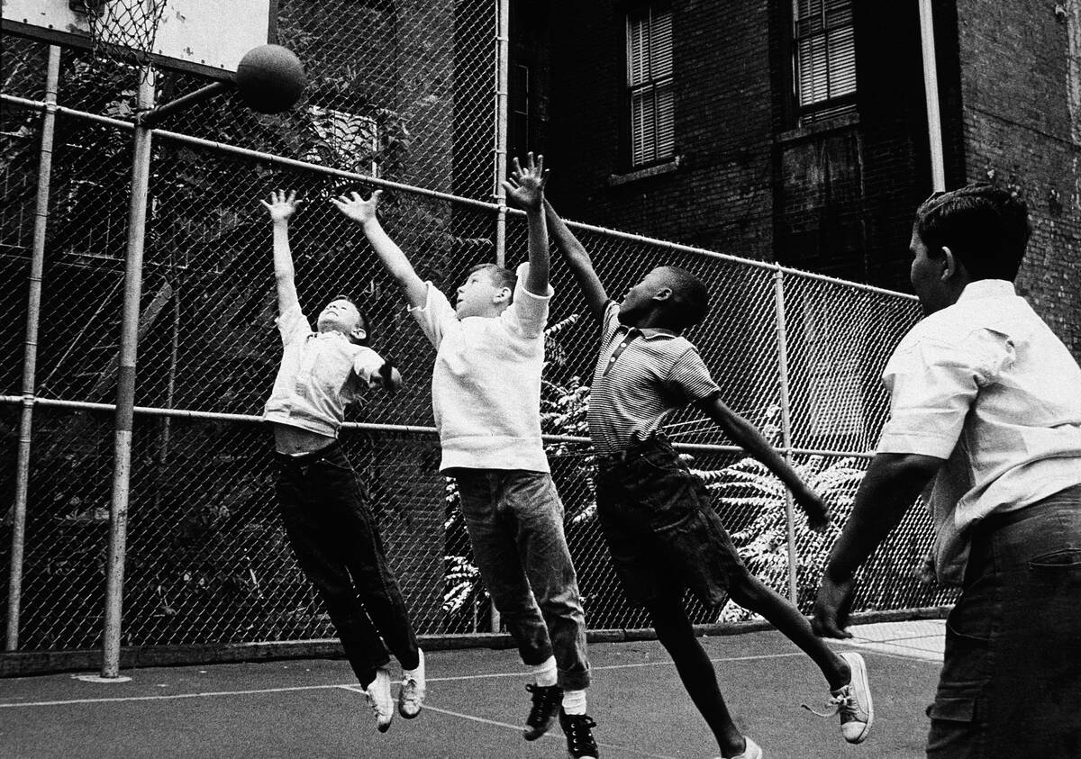 Boys Playing Basketball