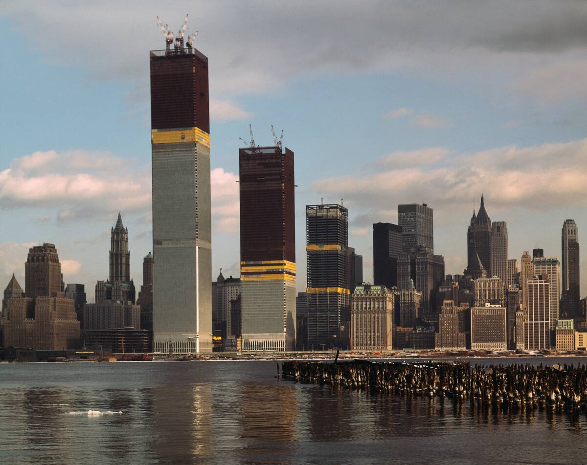 Manhattan Skyline Including Twin Towers