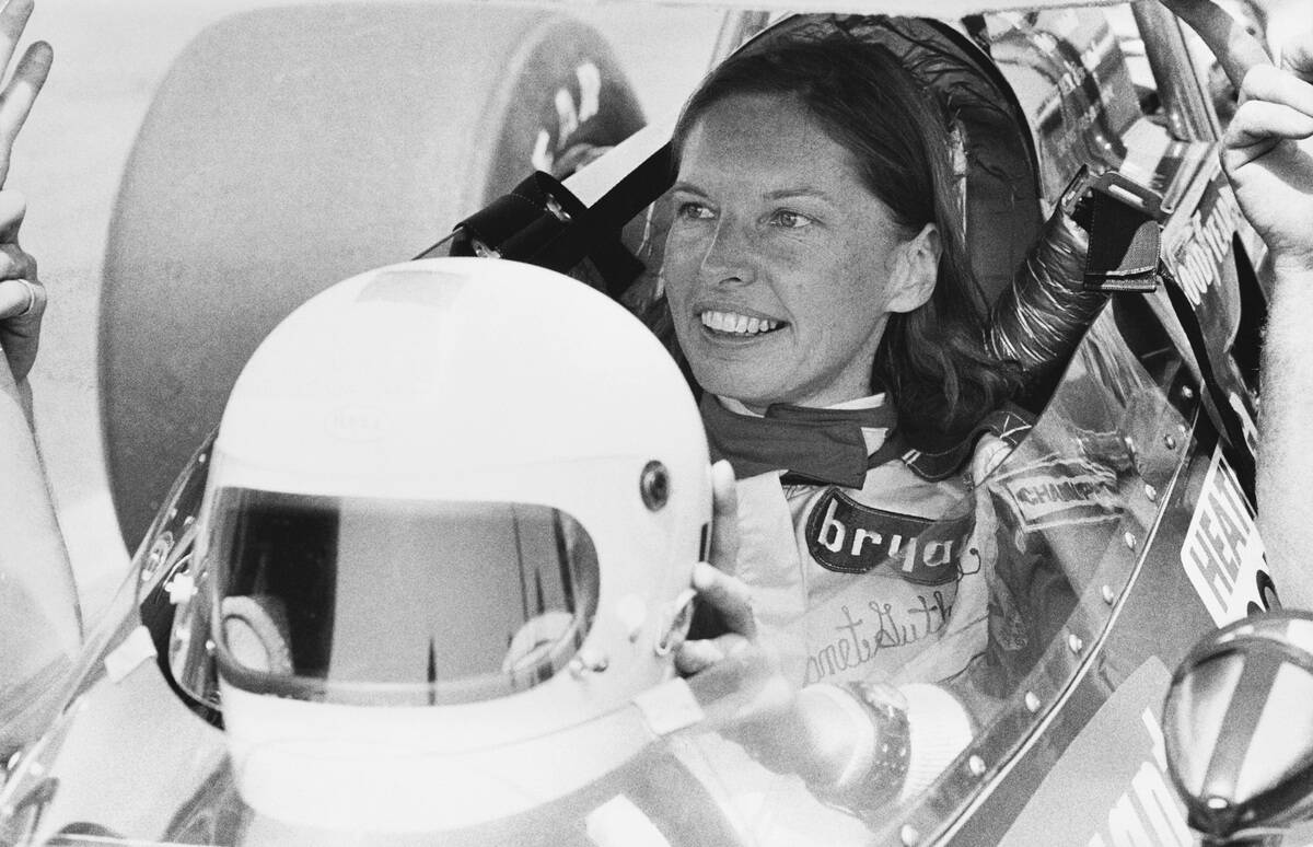 Janet Guthrie In Her Car