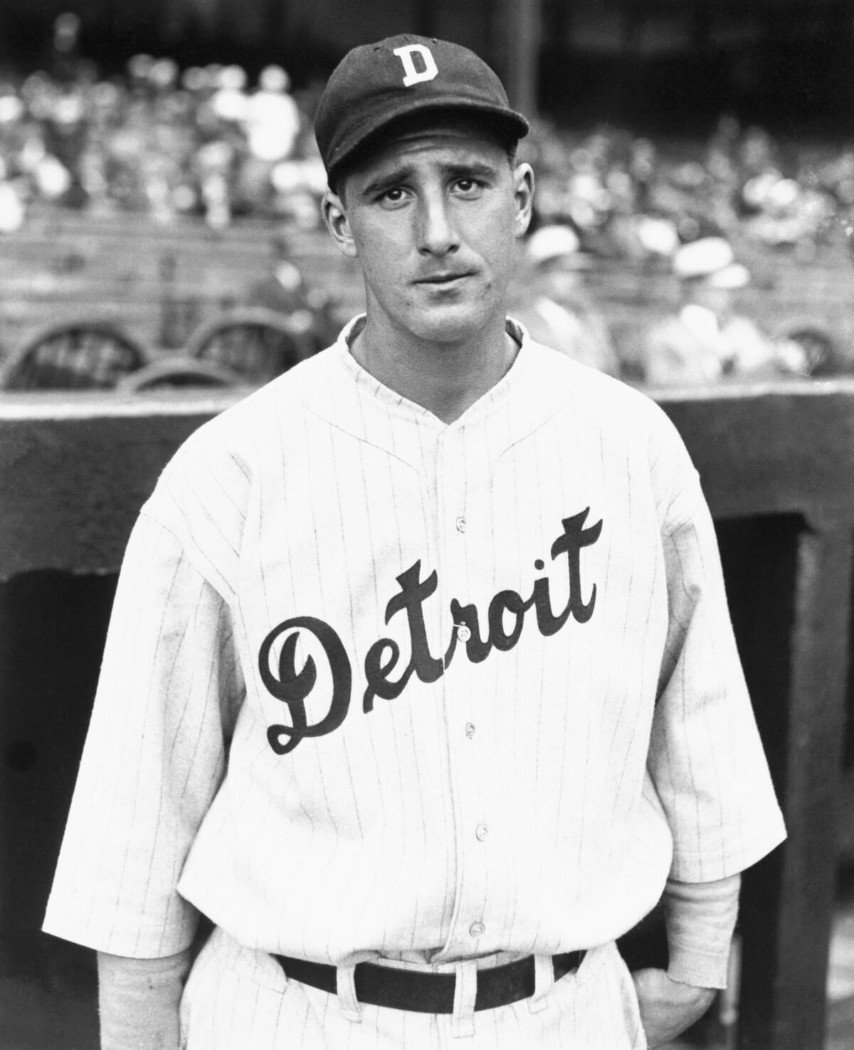 Hank Greenberg Wearing Detroit Tigers Uniform
