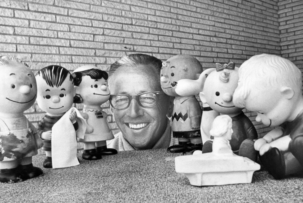 Schulz with peanuts characters