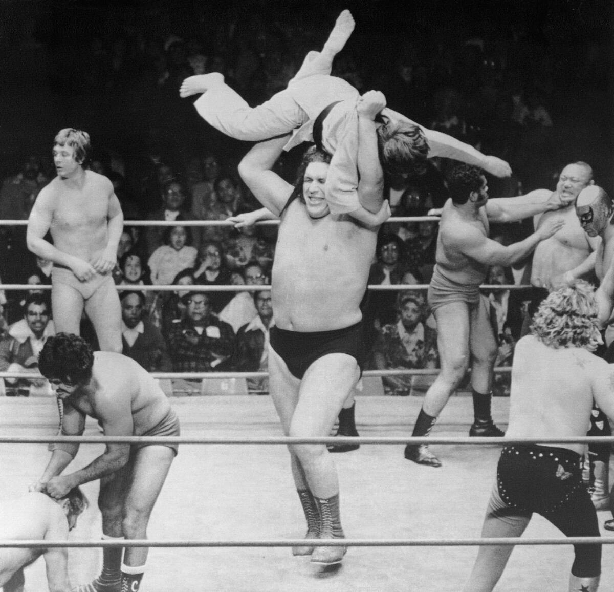Andre the Giant Throwing Mike Adams