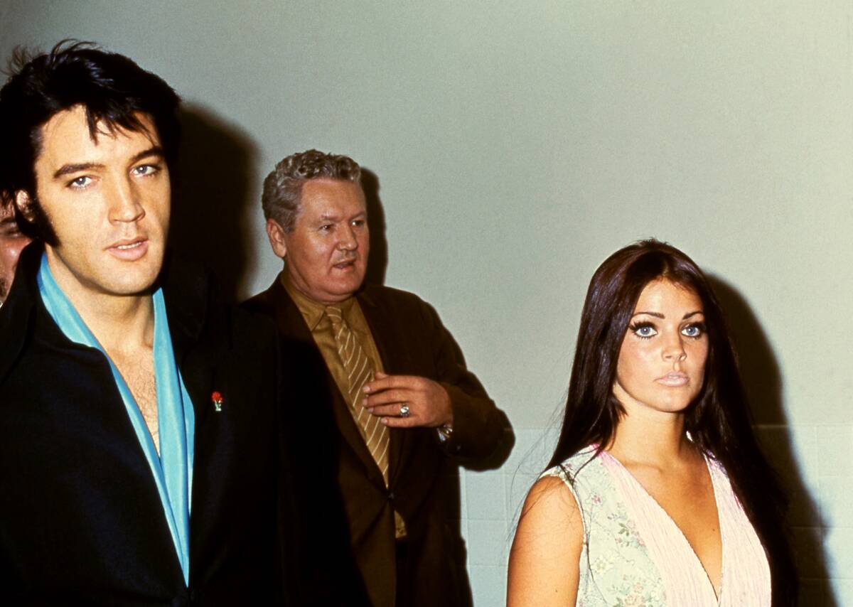 Elvis Presley With Priscilla Presley