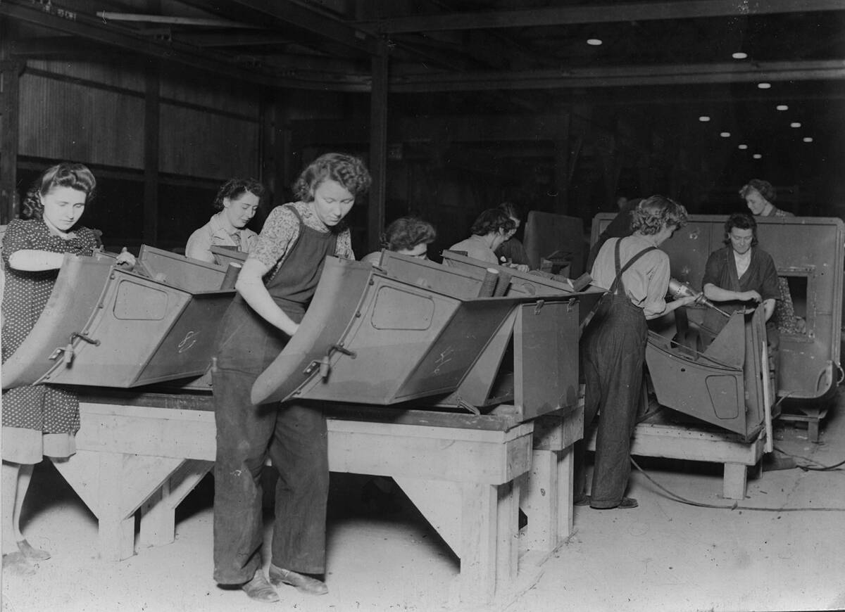 Ford Factory Women Workers During 2Nd World War. Creator: Unknown.