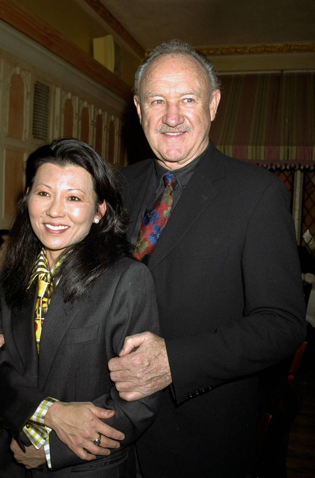 Actor Gene Hackman with wife Betsy Arakawa at the United Cel