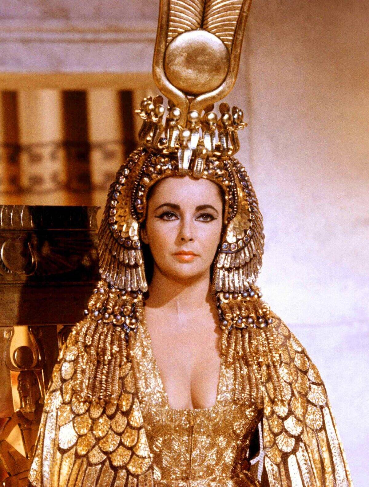 Elizabeth Taylor as Cleopatra in the 1963 epic drama film