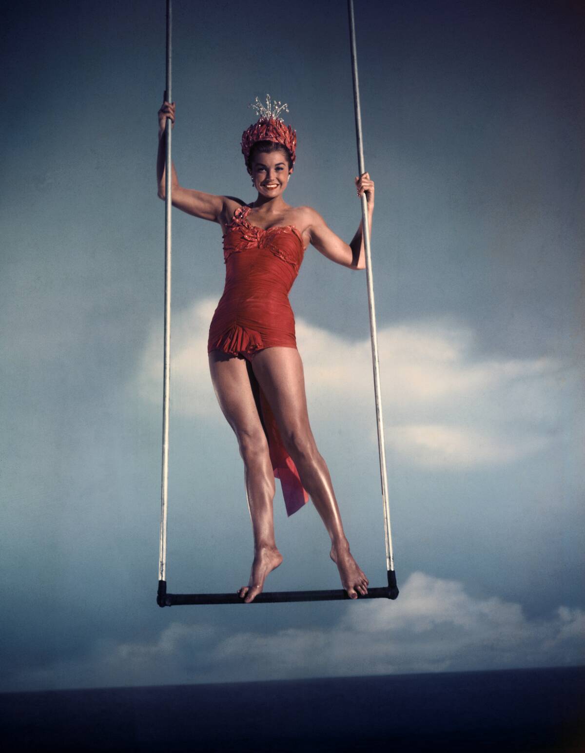 Esther Williams on Trapeze