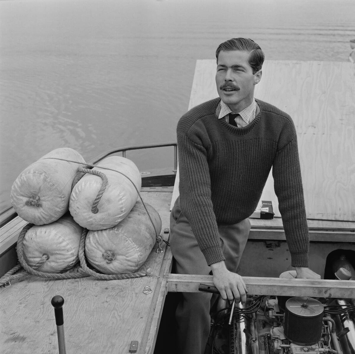 Lord Lucan Prepares For Powerboat Race