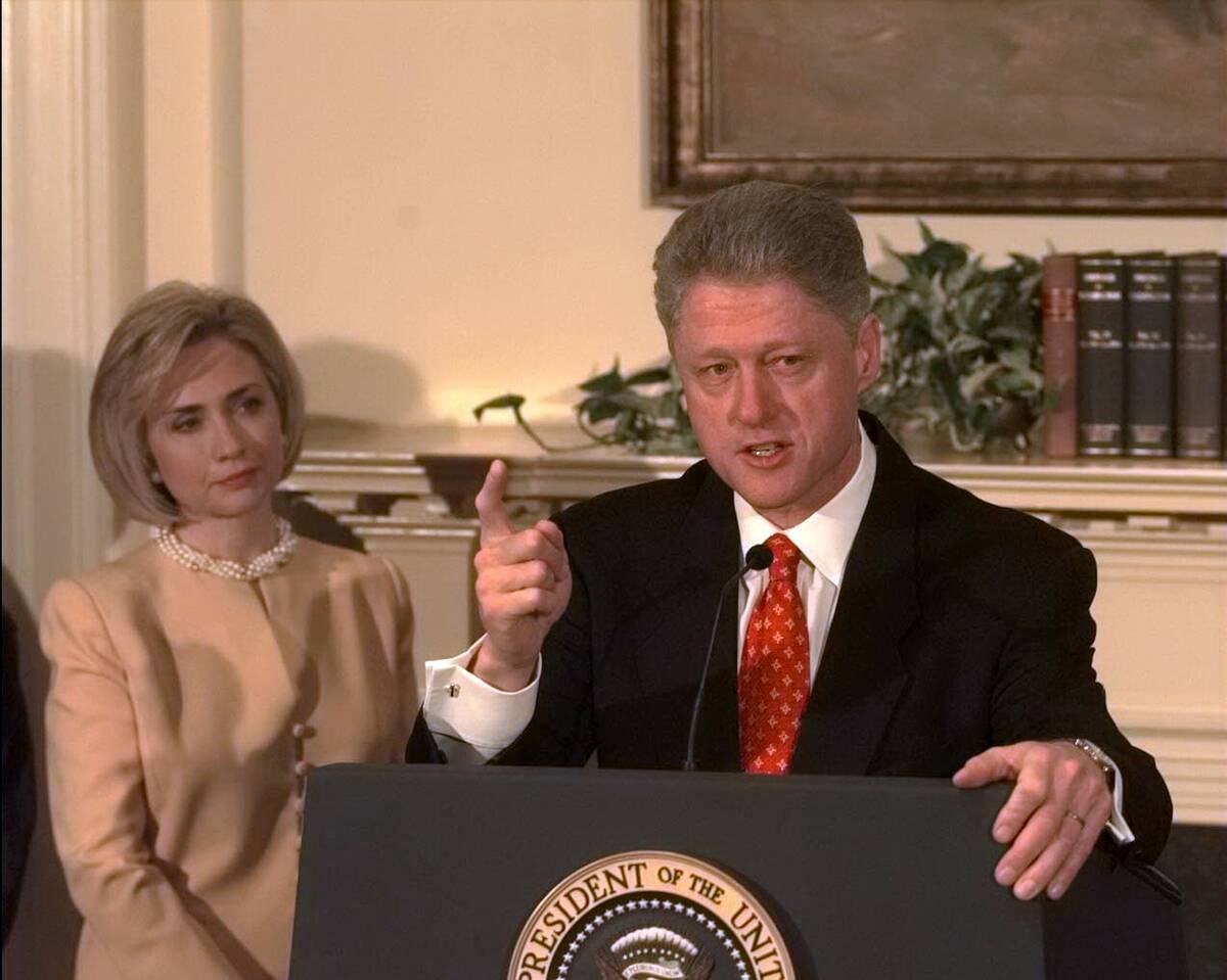 Pres. Clinton Denies Lewinsky Affair