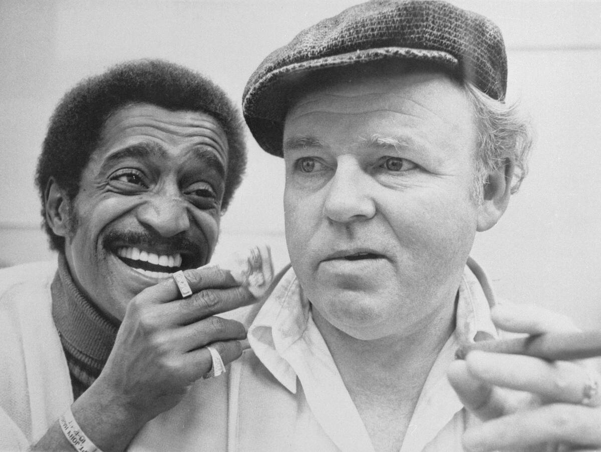 Sammy Davis Jr. and Carroll O'Connor in All In The Family