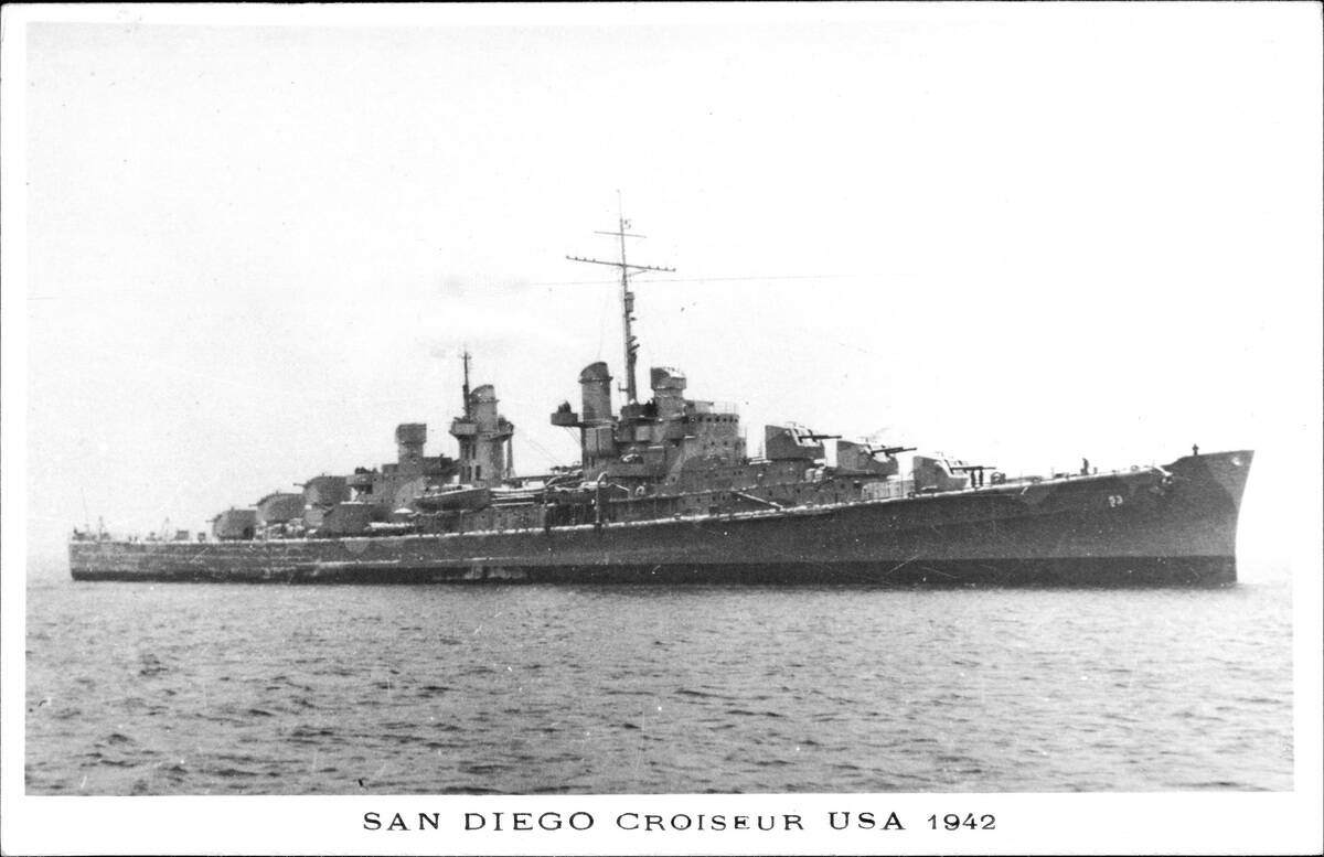 United States Navy Battleship Cruiser USS San Diego