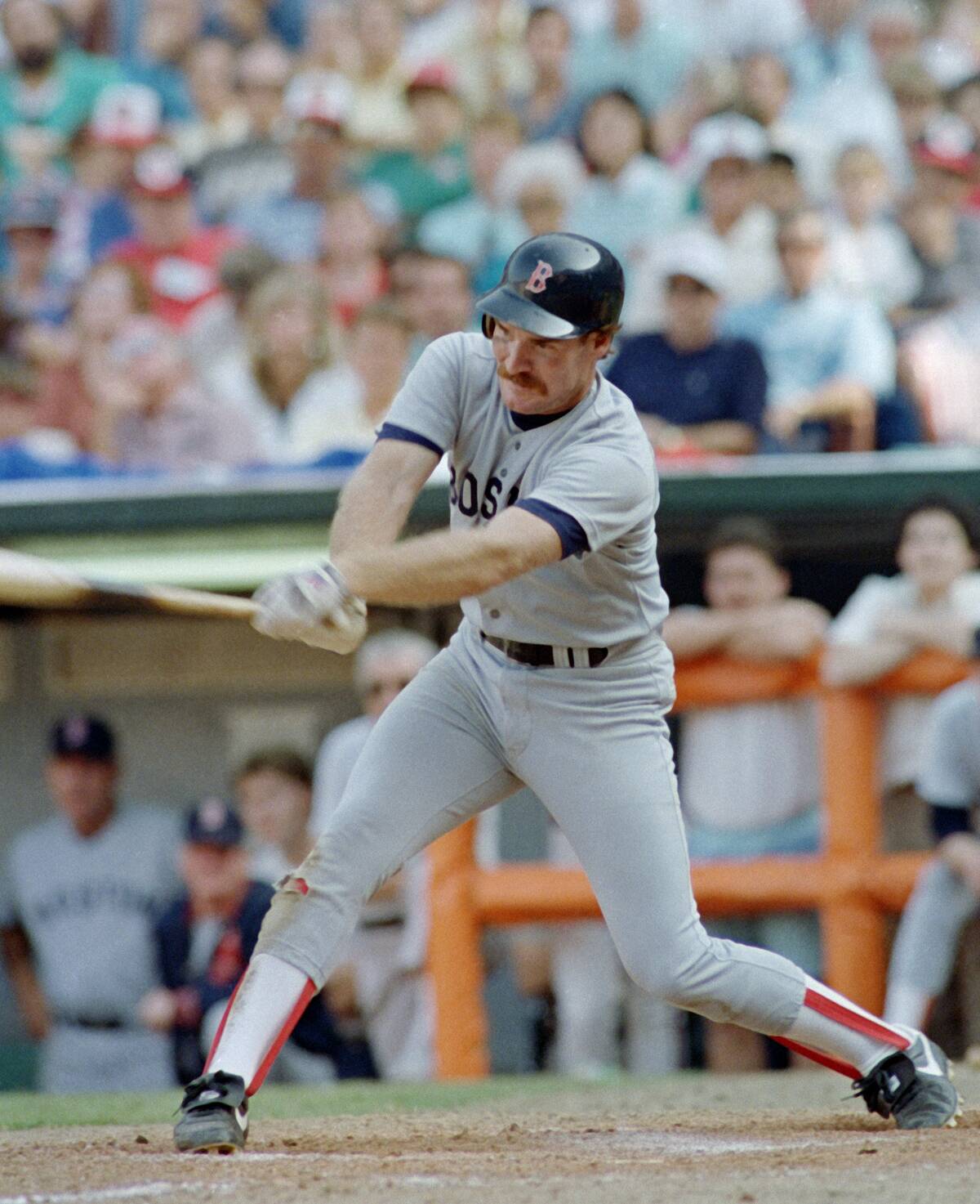 Wade Boggs at bat ALCS California Angels vs Boston Red Sox