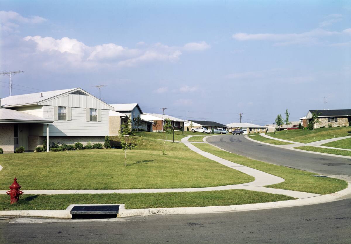 1960s STERILE SUBURBAN...