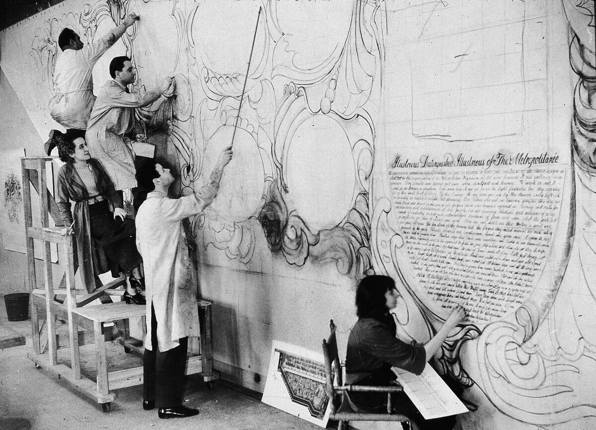 Allen Saalburg Directs WPA Muralists