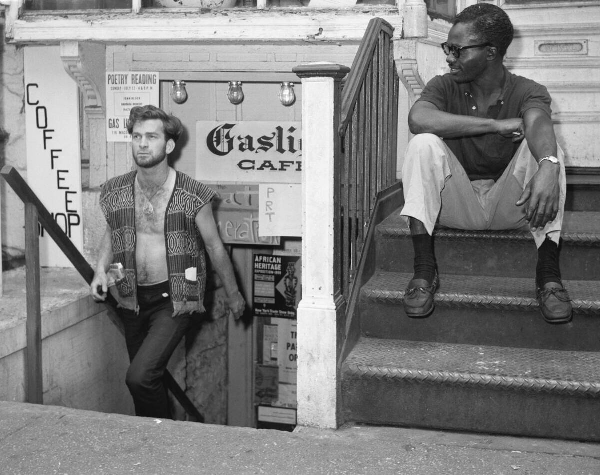 Beatnik Exiting Coffee House