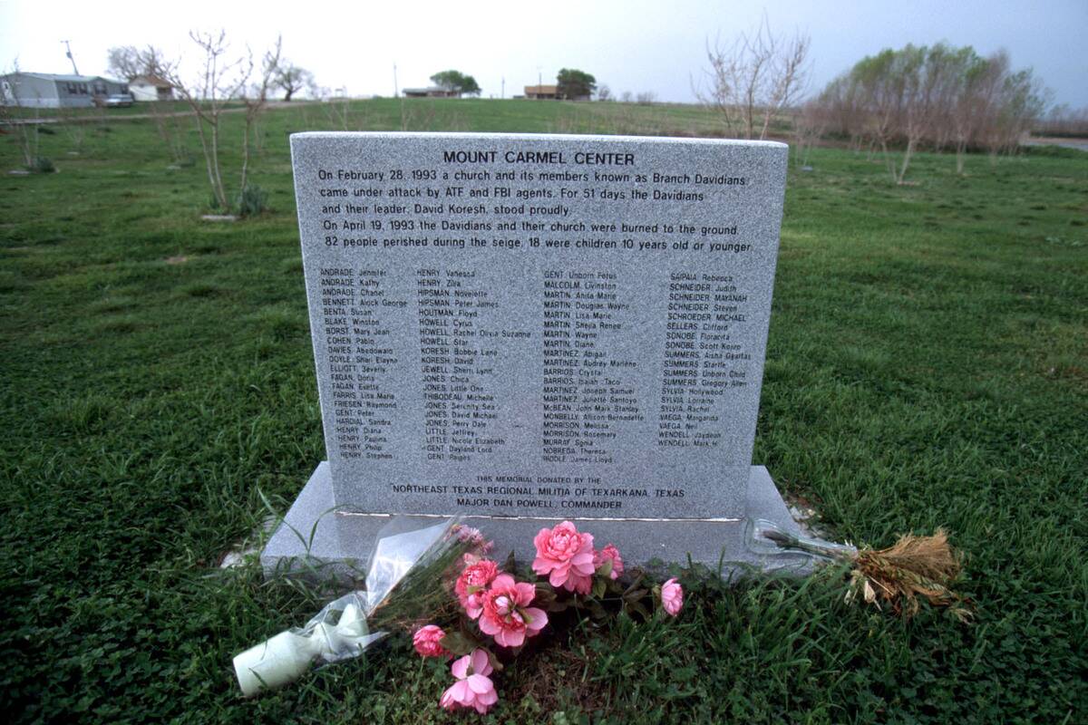 Branch Davidian Compound Outside Waco, Texas