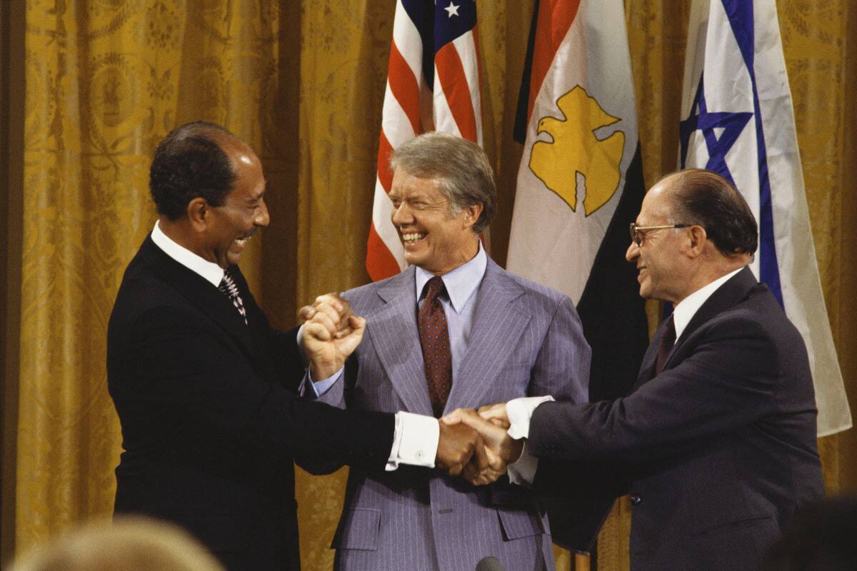 Carter, Sadat and Begin After Camp David Accords