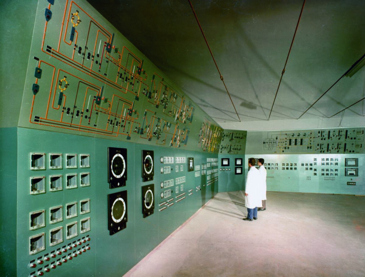 Electronic Calculator Into A Control Room