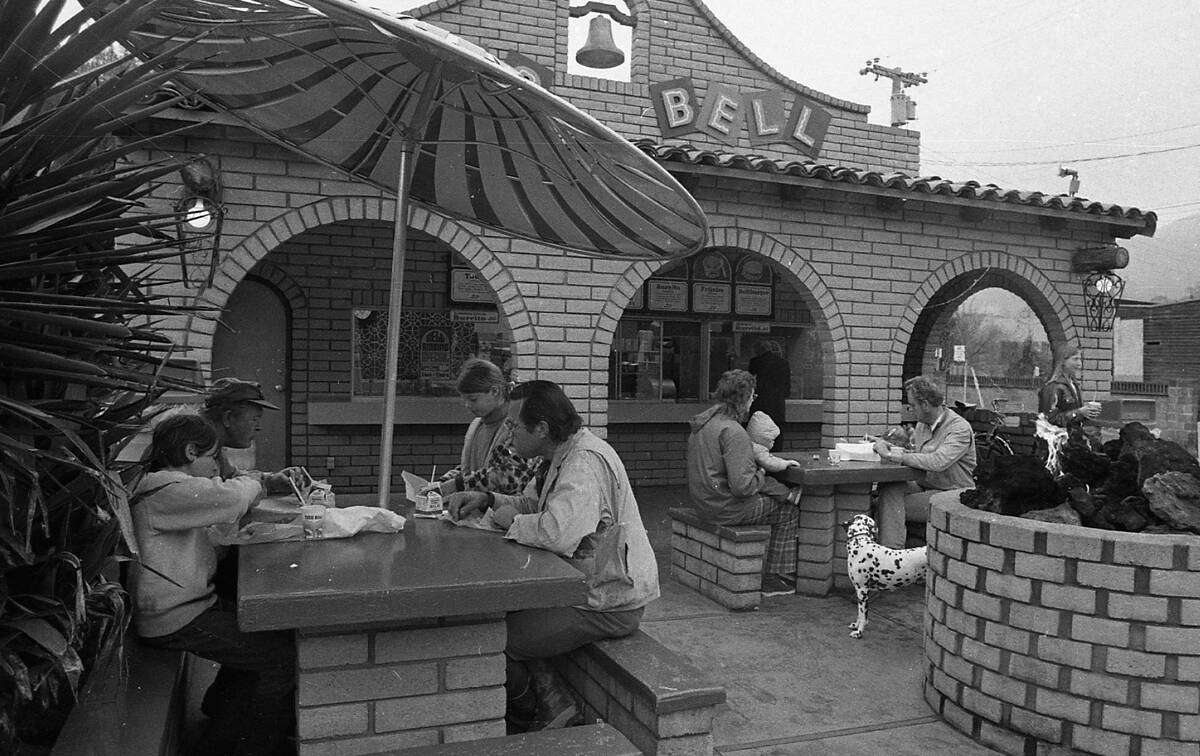 Feb. 27, 1973: The front of the Taco Bell in San Anselmo.