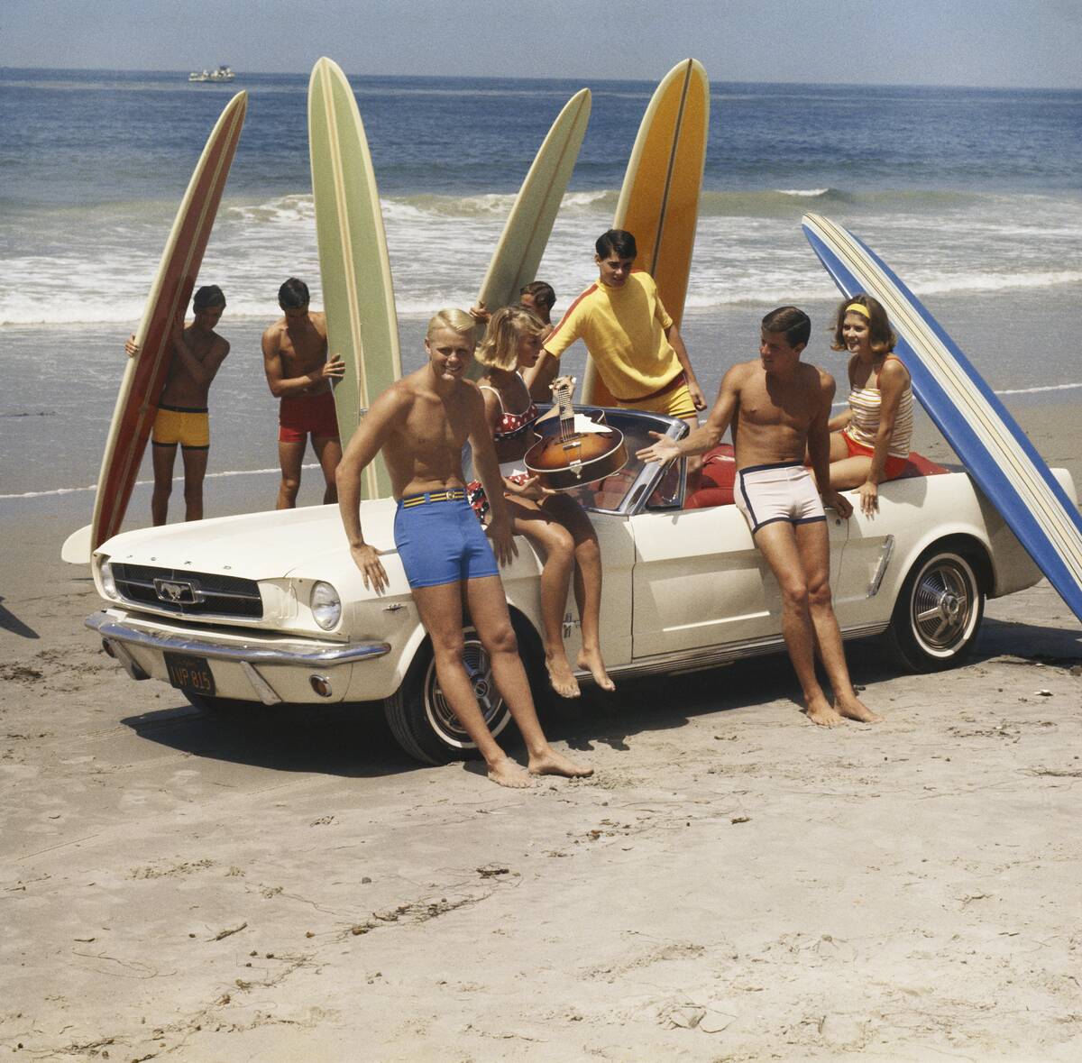 Friends having fun on beach