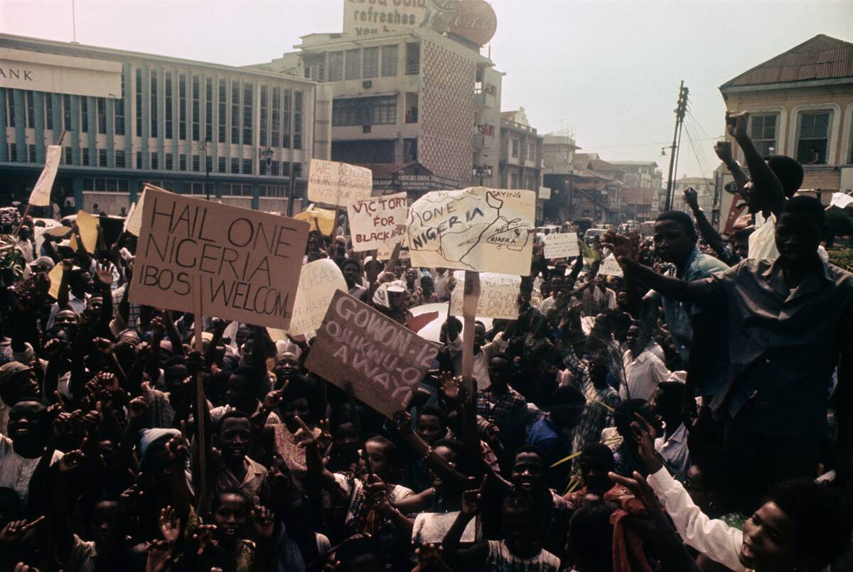 Nigerians Celebrating Ceasefire Announcement