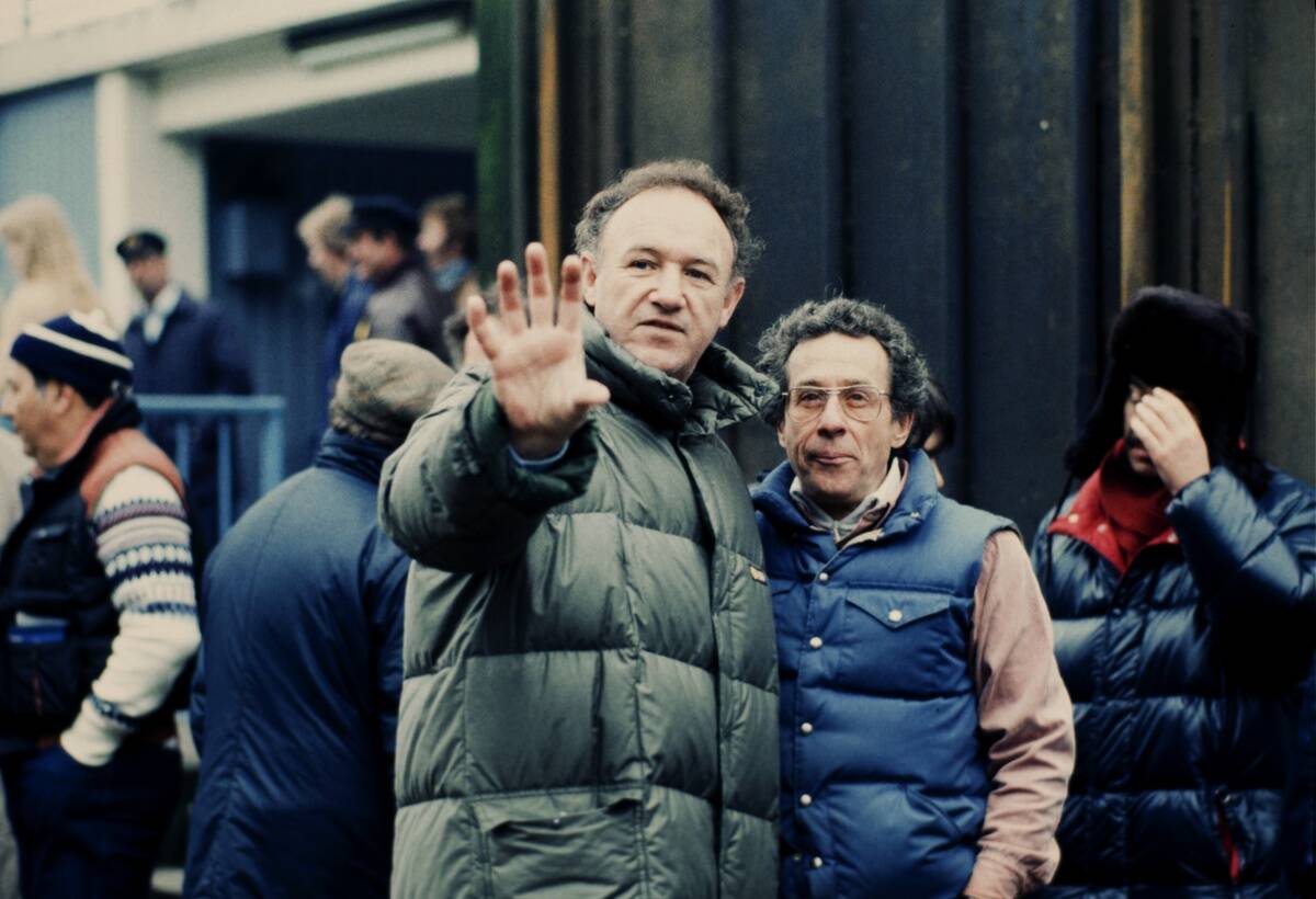 On the set of the movie Target in Germany In November, 1984-