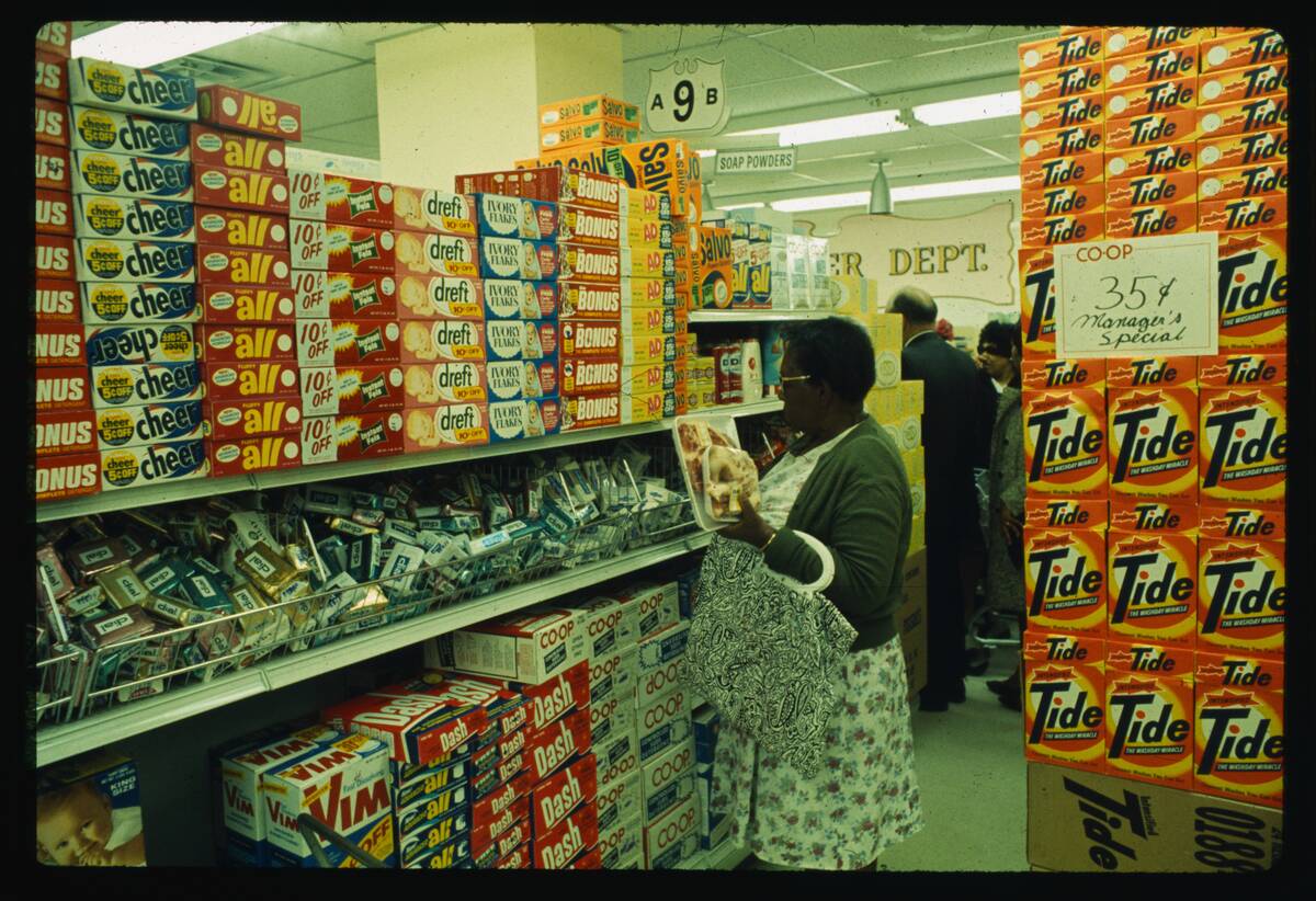 People Shopping in New Supermarket