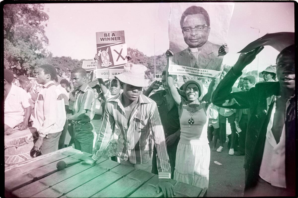 Rally for Elections in Rhodesia