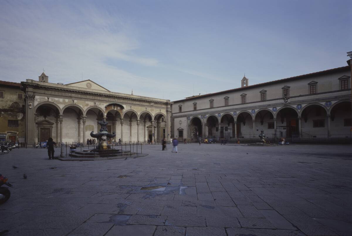 Square of the Most Holy Annunciation, by Filippo Brunelleschi, 1419 - 1444, 15th Century