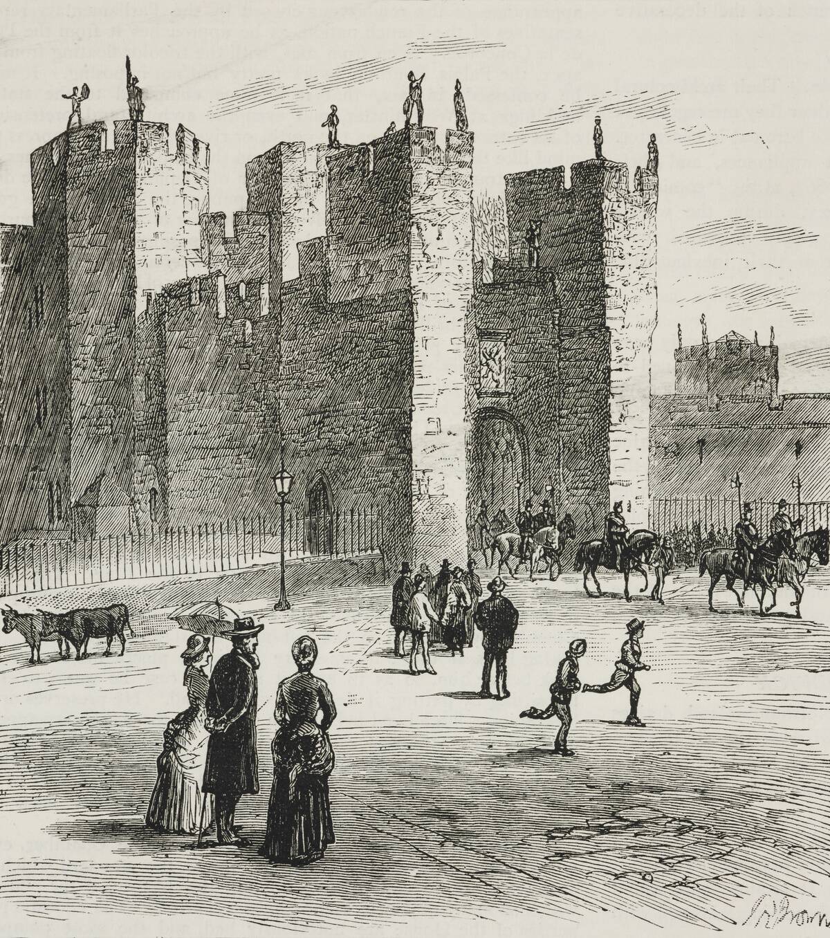 The barbican, Alnwick Castle