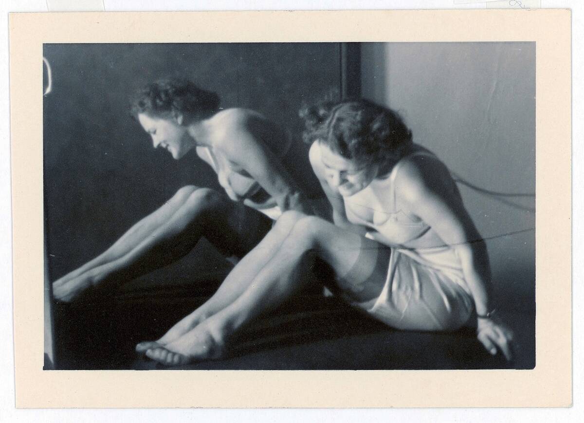 Woman in underwear