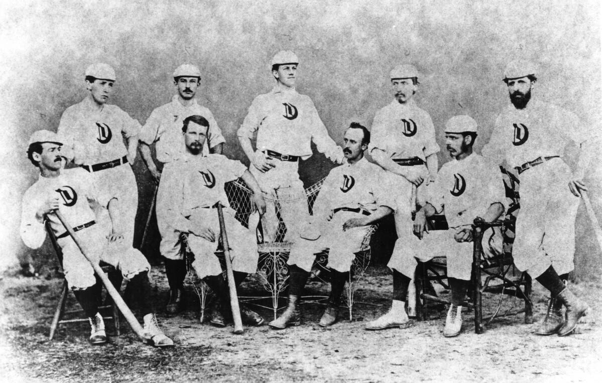 1869 Cincinnati Red Stockings Collage